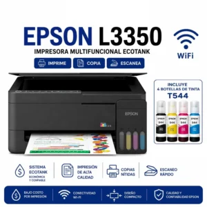 Epson Impresora Multifuncional EcoTank L3350 a Color con Wi-Fi