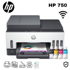 Impresora Multifuncional HP Smart Tank 750 Tinta Continua, Color, Wi-Fi, Smart App, Dúplex, ADF Alimentador Automático
