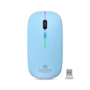 Mouse inalámbrico ENKORE Nitrox 3 Celeste, Rosa M205 3B BT Wi-Fi