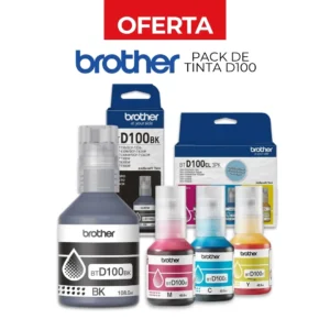 KIT  DE TINTAS BROTHER D100 BK - TRI PACK